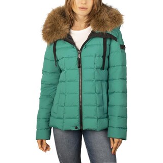 Foto 2 | Foto 2 | Chamarra Corta Capitonada Para Mujer Con Capucha Greenlander Verde