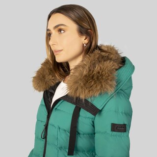 Foto 6 | Foto 6 | Chamarra Corta Capitonada Para Mujer Con Capucha Greenlander Verde