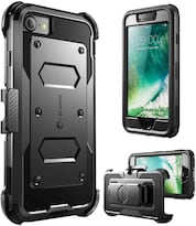 Funda I-blason Armorbox Para Iphone Se 2022 (3ª Generación) Negra - Venta Internacional.