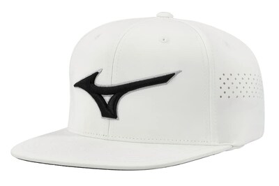 Foto 1 | Foto 1 | Gorra De Béisbol Mizuno Tour Flat Snapback Para Mujeres - Blanco/negro - Venta Internacional.