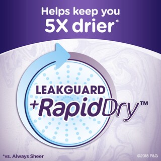 Foto 4 | Foto 4 | Protectores Diarios Always Xtra Protección Largos Sin Perfume 40 Unidades - Venta Internacional.