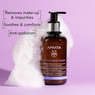 Foto 3 | Foto 3 | Espuma Limpiadora Apivita Hidratante Y Calmante 200 Ml Para Rostro Y Ojos - Venta Internacional.