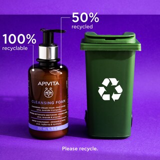 Foto 4 | Foto 4 | Espuma Limpiadora Apivita Hidratante Y Calmante 200 Ml Para Rostro Y Ojos - Venta Internacional.