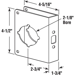 Foto 2 | Foto 2 | Refuerzo De Cerradura De Puerta Prime-line U 9592 De Acero Inoxidable - Venta Internacional.