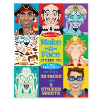 Bloc De Pegatinas Melissa & Doug Make-a-face Crazy Characters - Venta Internacional.
