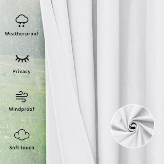 Foto 6 | Foto 6 | Cortinas Para Exterior Impermeables Easy-going Para Patio Blancas - Venta Internacional.