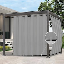 Cortinas Para Exterior Impermeables Easy-going 110x108 Cm Gris Claro - Venta Internacional.