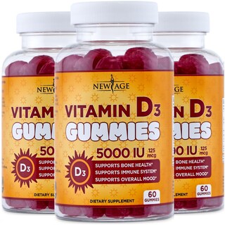 Foto 1 | Foto 1 | Gomitas De Vitamina D3 New Age 5000 Ui 125 Mcg (paquete De 3) - Venta Internacional.