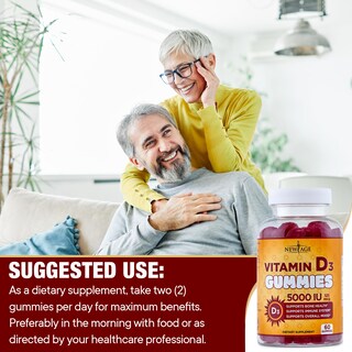 Foto 7 | Foto 7 | Gomitas De Vitamina D3 New Age 5000 Ui 125 Mcg (paquete De 3) - Venta Internacional.