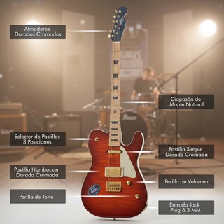 Foto 2 | Foto 2 | Guitarra Edición Limitada 090 Js-mk By Steelpro 50 Unidades Diestro Quilted Maple Top