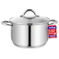 Olla Stockpot Bakken-swiss Deluxe De Acero Inoxidable De 5 Litros Con Tapa - Venta Internacional.