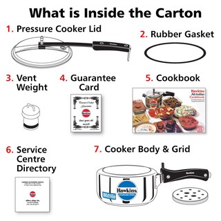 Foto 5 | Foto 5 | Olla A Presión Hawkins B25 De Acero Inoxidable Plateada De 2 Litros - Venta Internacional.