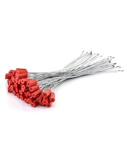 Foto 1 | Foto 1 | Sellos De Cable De Seguridad Qwork Antimanipulación Numerados Rojos 50 Unidades - Venta Internacional.