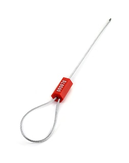 Foto 7 | Foto 7 | Sellos De Cable De Seguridad Qwork Antimanipulación Numerados Rojos 50 Unidades - Venta Internacional.
