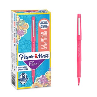 Foto 1 | Foto 1 | Bolígrafo Paper Mate Flair Punta Media 1.1mm Rosa (paquete De 12) - Venta Internacional.