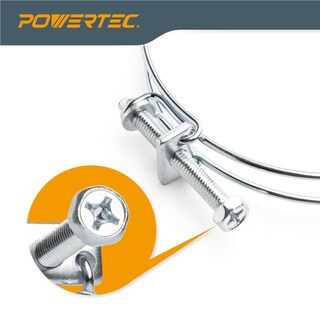 Foto 3 | Foto 3 | Abrazadera Para Manguera Powertec 70216-p2 Doble Alambre De 3 Pulgadas Paquete De 10 - Venta Internacional.
