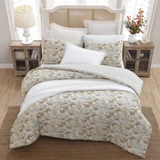 Foto 2 | Foto 2 | Juego De Edredón Laura Ashley Bramble Floral Beige Talla King - Venta Internacional.