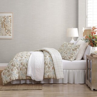 Foto 7 | Foto 7 | Juego De Edredón Laura Ashley Bramble Floral Beige Talla King - Venta Internacional.