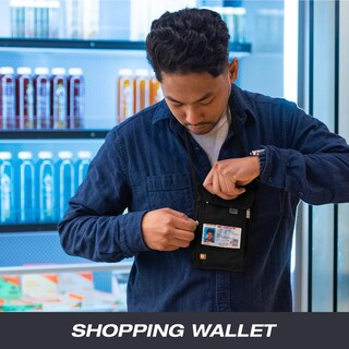 Foto 6 | Foto 6 | Cartera De Viaje Lewis N. Clark Stash Neck Con Bloqueo Rfid Color Carbón - Venta Internacional.