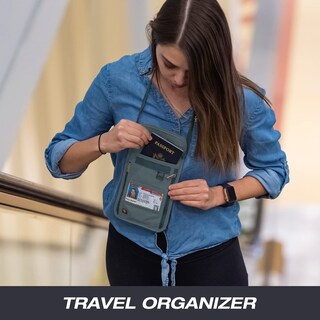 Foto 7 | Foto 7 | Cartera De Viaje Lewis N. Clark Stash Neck Con Bloqueo Rfid Color Carbón - Venta Internacional.