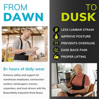 Foto 5 | Foto 5 | Tirante Extraíble Work Back Bace Braceability 3xl Negro - Venta Internacional.