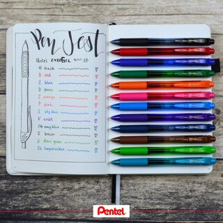 Foto 2 | Foto 2 | Bolígrafo Roller Gel Pentel Energel-x Bl107b 0 7mm Rojo Docena - Venta Internacional.