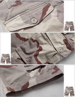 Foto 4 | Foto 4 | Bermudas Cargo Match Para Hombre Camuflaje #3204 Beige Camuflaje Talla 38 - Venta Internacional.