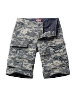 Bermudas Cargo Para Hombre Camuflaje Azul Digital 3204 - Venta Internacional.