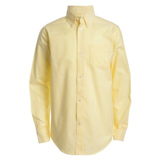 Foto 1 | Foto 1 | Camisa Oxford Izod De Manga Larga Para Niños Amarilla Talla 16 - Venta Internacional.