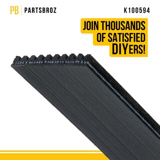 Foto 5 | Foto 5 | Correa De Transmisión Serpentina Partsbroz K100594 Micro-v Compatible - Venta Internacional.