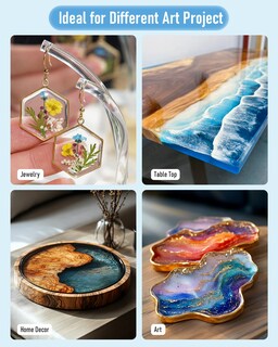 Foto 6 | Foto 6 | Kit De Resina Epoxi Nicpro 7.6l Transparente Cristal Apta Para Alimentos - Venta Internacional.