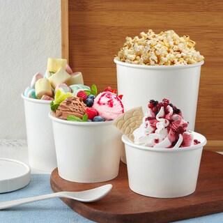 Foto 7 | Foto 7 | Recipientes Para Sopa Jolly Party Papel De 16 Onzas Con Tapas 50 Unidades Color Blanco - Venta Internacional.