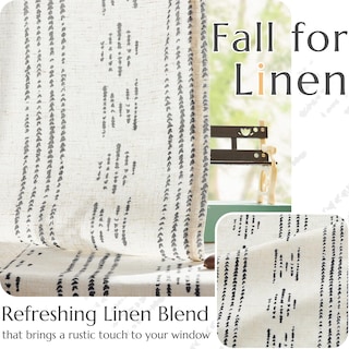 Foto 6 | Foto 6 | Cortinas Jinchan Boho Negras 244 Cm De Largo 2 Paneles Para Dormitorio - Venta Internacional.