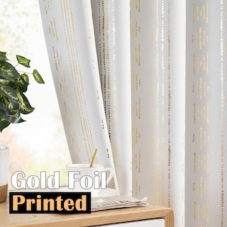 Foto 6 | Foto 6 | Cortinas Jinchan Blackout 95% Boho 213x213 Cm Dorado Navideño - Venta Internacional.