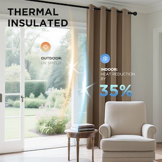 Foto 4 | Foto 4 | Cortinas Opacas Joydeco Térmicas Aislantes 183 Cm 2 Paneles - Venta Internacional.