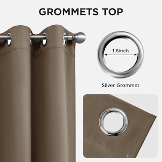 Foto 5 | Foto 5 | Cortinas Opacas Joydeco Térmicas Aislantes 183 Cm 2 Paneles - Venta Internacional.