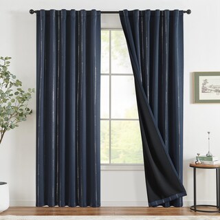 Foto 3 | Foto 3 | Cortinas Jinchan Boho Opacas Azul Marino 214x213 Cm 2 Paneles - Venta Internacional.