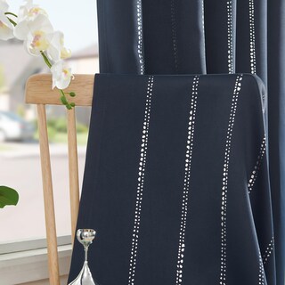 Foto 4 | Foto 4 | Cortinas Jinchan Boho Opacas Azul Marino 214x213 Cm 2 Paneles - Venta Internacional.