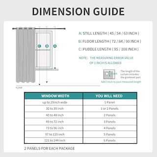 Foto 6 | Foto 6 | Cortinas Opacas Joydeco Con Aislamiento Térmico 275 X 137 Cm 2 Paneles - Venta Internacional.