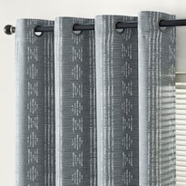 Cortinas Blackout Boho Jinchan 95% Opacas 160x160 Cm Blanco/gris X2 - Venta Internacional.