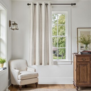 Foto 1 | Foto 1 | Cortina Jinchan Textura De Lino 160x160 Cm Blanco Piedra 1 Panel - Venta Internacional.