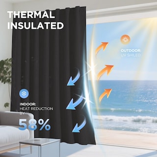 Foto 4 | Foto 4 | Cortinas Opacas Joydeco De Lino Natural 132 X 213 Cm 2 Paneles - Venta Internacional.