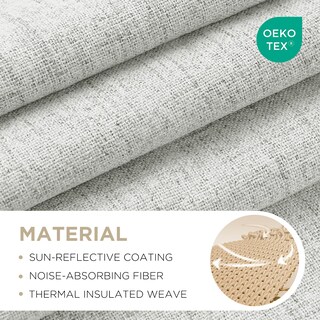 Foto 2 | Foto 2 | Cortinas Opacas Joydeco De Lino Natural 94 X 160 Cm 2 Paneles - Venta Internacional.