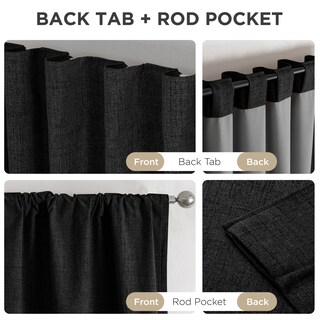 Foto 6 | Foto 6 | Cortinas Opacas Joydeco De Lino Natural 132 X 244 Cm 2 Paneles - Venta Internacional.