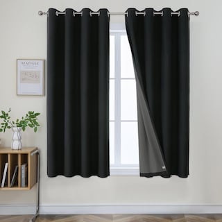 Foto 1 | Foto 1 | Cortinas Blackout Joydeco Burg 160x160 Cm Juego De 2 Paneles - Venta Internacional.