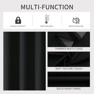 Foto 4 | Foto 4 | Cortinas Blackout Joydeco Burg 160x160 Cm Juego De 2 Paneles - Venta Internacional.