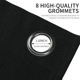 Foto 5 | Foto 5 | Cortinas Blackout Joydeco Burg 160x160 Cm Juego De 2 Paneles - Venta Internacional.