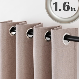 Foto 2 | Foto 2 | Cortina Jinchan Textura De Lino Para Oscurecimiento De Habitaciones 240x245 Cm Taupe - Venta Internacional.