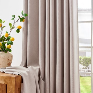 Foto 4 | Foto 4 | Cortina Jinchan Textura De Lino Para Oscurecimiento De Habitaciones 240x245 Cm Taupe - Venta Internacional.