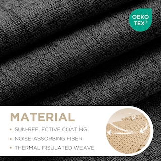 Foto 2 | Foto 2 | Cortinas Opacas Joydeco De Lino Natural 132 X 229 Cm 2 Paneles - Venta Internacional.